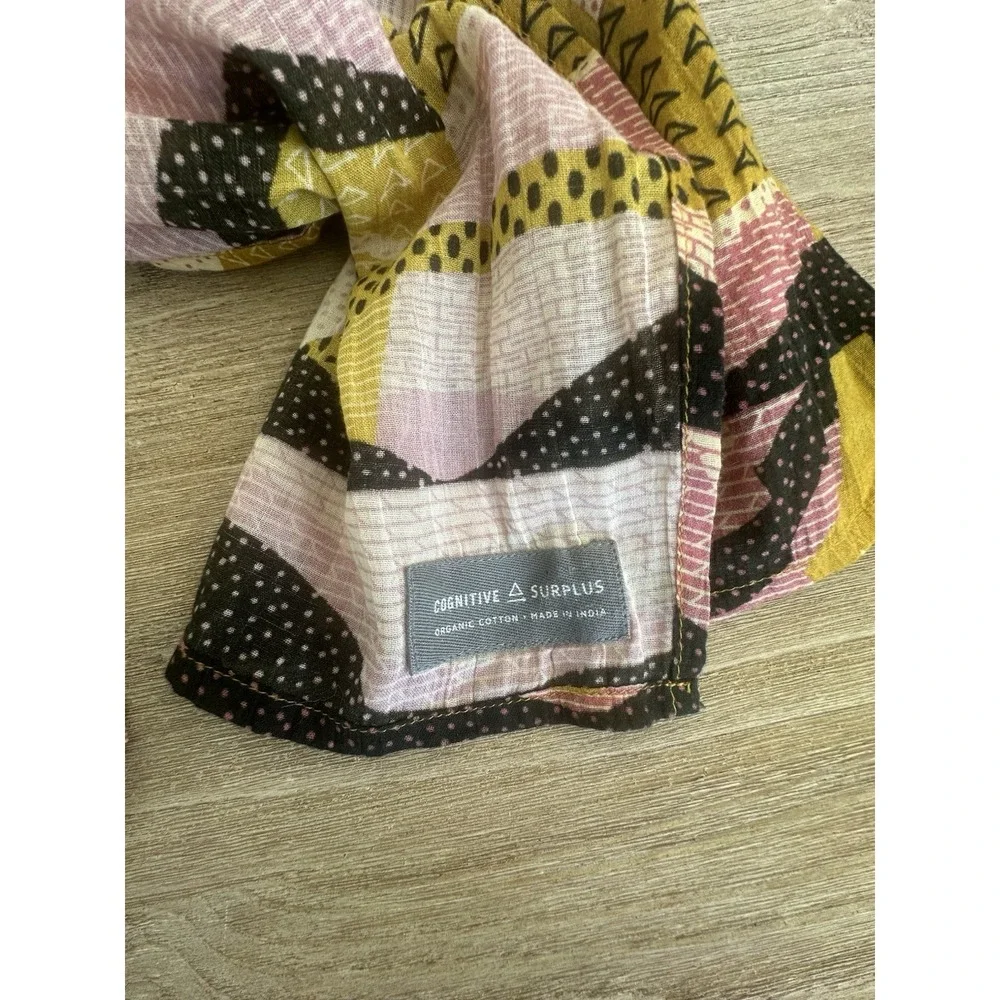 Cognitive Surplus Organic Cotton Scarf Geologic Layers Eco